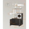 Feandrea WoodyWonders Cat Tree with Litter Box Enclosure, 2-in-1 Modern Tower, Furniture Hidden, Cat Condo with Scratching Posts - 4 of 4