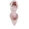 Aouva Rhinestone & Pearl Ankle Strap Flat Women Sandals - 4 of 4