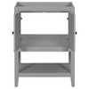 Vynxaria Gray 24" Bathroom Vanity Base with Storage Cabinet and Open Shelves - 4 of 4
