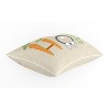 12"x18" Outdoor/Indoor Hop Lumbar Throw Pillow Off-White - Pillow Perfect: Velvet, Bunny Design, Rectangle - 3 of 4