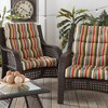 Kensington Garden 2pc 24"x22" Outdoor Seat and Back Chair Cushion Set - 2 of 4