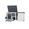 Kumasinova 62.99" Outdoor Poultry Cage with Run,Chicken Coop for 3-4 Hens,Small Animal House for Rabbits and Ducks,Enclosure with Removable Tray - 3 of 4