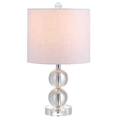 17.5" Crystal Brooklyn Table Lamp (Includes LED Light Bulb) Clear - JONATHAN Y