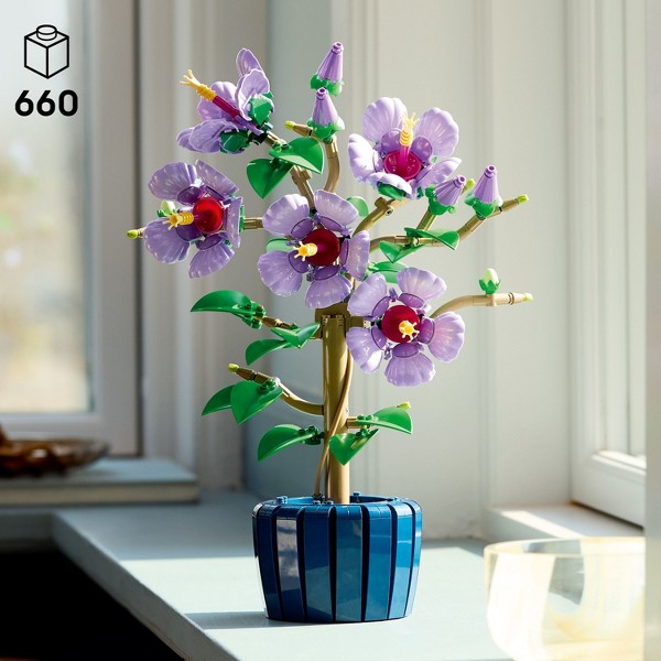 LEGO Botanicals Flor de Hibisco Set de Construcción 10372 2