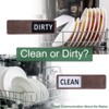 Unique Bargains Kitchen Hotel Indicator Wood Clean Dirty Sign Rectangle Dishwasher Magnet - 3 of 4