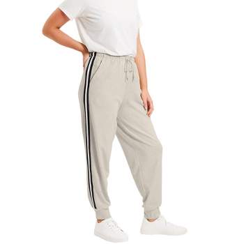 Women's High-Rise Open Bottom Fleece Pants - JoyLab™ Heathered