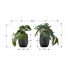 GlasFlength Artificial Plants Small Fake Plants Artificial Grass Plants Faux Plants for Indoor Home Table Decoration, Green, 8"*7"*8" - 3 of 4