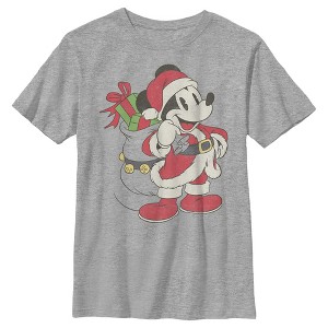 Boy's Disney Mickey Mouse Is Santa T-Shirt - 1 of 4