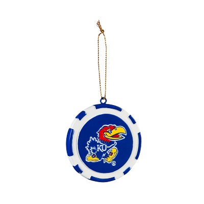 Evergreen Game Chip Ornament, University of Kansas