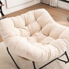 Kumasinova Ultra Plush Chenille Upholstered Rocking Chair,Versatile Accent Glider&Patio Egg Chair for Living Room,Porch,350lbs Max - 2 of 4
