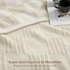 Snuggle Sac Super Soft Reversible Throw Blanket,Lightweight Textured Striped Throw,Checkered Style - 3 of 4