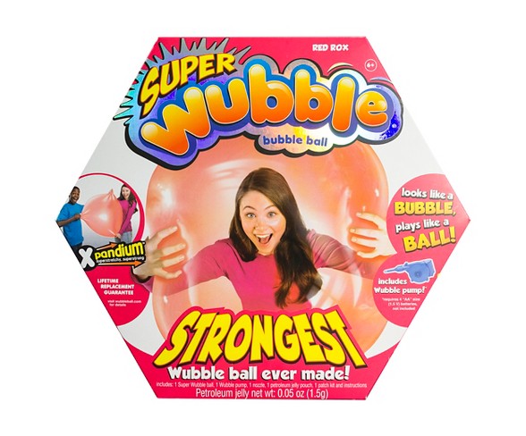The Amazing SUPER Wubble Bubble Ball with Pump - Red