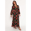 Petal and Pup Anisa Maxi Dress - Black Floral S - 3 of 4