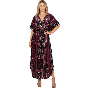white christmas dresses Ogoo Unisex African Print Shirt Dress S / Pink main image 1