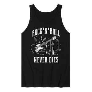 Men's - Instant Message - Rock N Roll Never Dies Graphic Tank Top - 1 of 4
