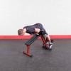 Best Fitness Ab Board Hyper Extension Bench - Black/Maroon - 4 of 4