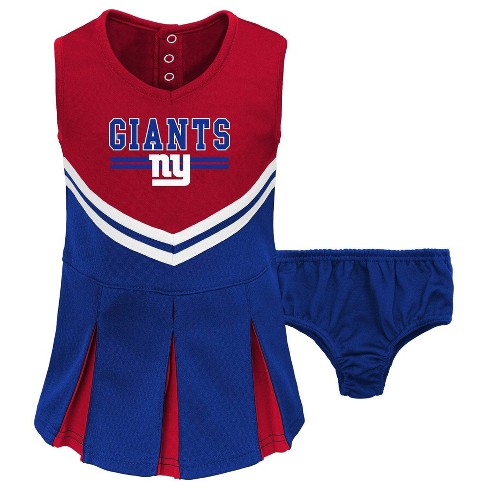 NFL New York Giants Toddler Girls' Cheer Set - 3T