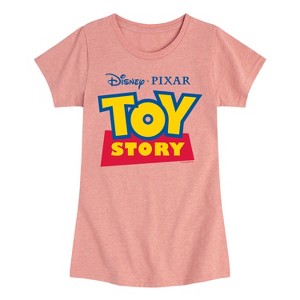 Girls' - Toy Story - Logo Fitted Short Sleeve Graphic T-Shirt - 1 of 4