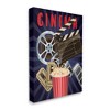 Stupell Industries Cinema Movie Reel Popcorn Entertainment Sign, 24" x 30" - 3 of 4