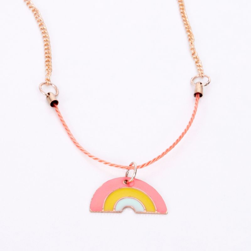 Meri Meri Enamel Rainbow Necklace (Pack of 1), 1 of 5