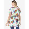 Woman Within Plus Size Short-Sleeve Empire Waist Tunic - 3 of 4
