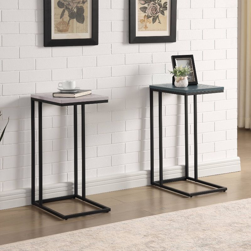 24/7 Shop At Home Embo Steel Side Table  , 6 of 8
