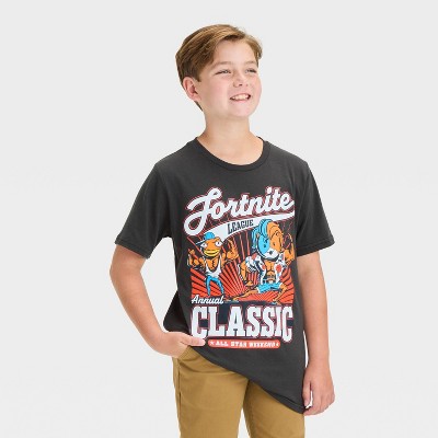 Boys' Fortnite Short Sleeve Graphic T-Shirt - Black