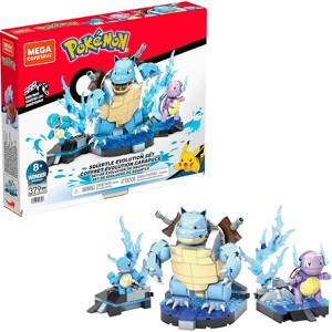 MEGA Pokemon Squirtle Building Toy Kit with 3 Action Figures 379 Pieces - 1 of 4