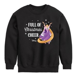 Boys' - Disney - Full Of Christmas Cheer Rapunzel Graphic Long Sleeve Fleece Sweatshirt - 1 of 4