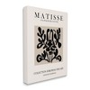 Stupell Industries Abstract Contemporary Black Floral Design Matisse Typography Canvas Wall Art - 3 of 4