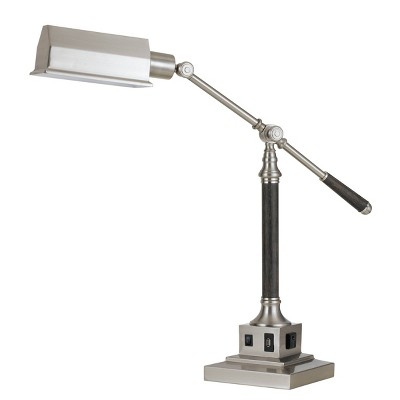 36" Angelton Desk Lamp Brushed Steel - Cal Lighting