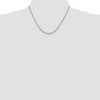 Black Bow Jewelry 2.75mm Sterling Silver Classic Solid Cable Chain Necklace - 2 of 4
