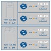 Catalonia Cotton Weighted Blanket, 15 LBS 60"x80" Full Size, Premium Heavy Blanket, Breathable Comfortable Comforter with Glass Beads for Good Sleep - 2 of 4
