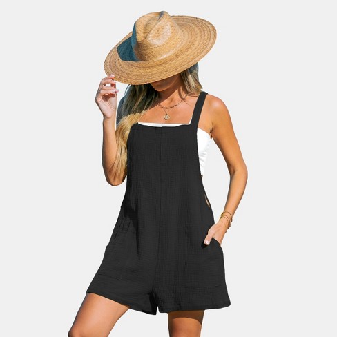 Double Take Full Size Texture Square Neck Romper