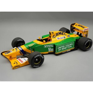Benetton B192 #19 Michael Schumacher Winner F1 "Belgian GP" (1992) "Mythos Series" with Case 1/18 Model Car by Tecnomodel - 1 of 3