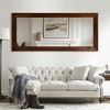 Dovelina Solid Wood Freestanding Full Body Mirror Floor Mirror - 71"x32", Walnut - 2 of 4