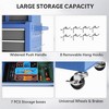 Tool Cart With 7 Organizer Tray Divider Set & Wheels, Large Rolling Tool Box Organizer For Garage, Workshop, Home Crafts - 4 of 4