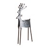 Transpac Metal 19 in. Gray Christmas Reindeer Candle Holder - 3 of 4