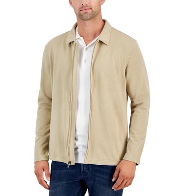 Alfani Mens Knitwear Harrington Zip Field Jacket