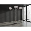 1pc Modern Classic Luxury Sleek Multi-head Floor Arc Lamp Crystal-like Accents Drape Living Room Curve Lamp - 2 of 4