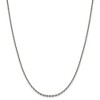 Black Bow Jewelry 2.5mm, 14k White Gold, Diamond Cut Solid Cable Chain Necklace - 3 of 4