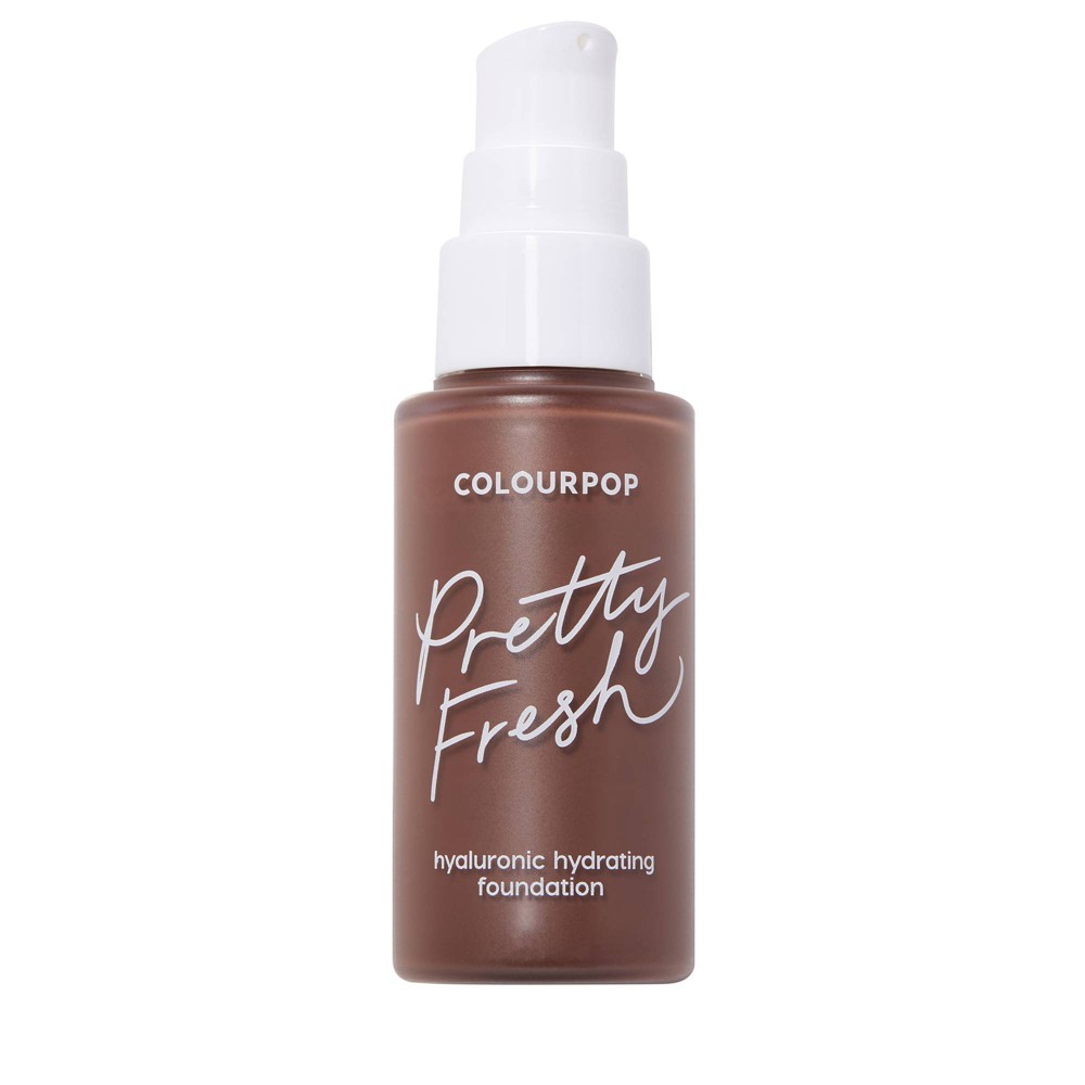 ColourPop Pretty Fresh Foundation - Deep Dark 210C - 1 fl oz: Medium Buildable Coverage, Oil-Free, Vegan, Contains Hyaluronic Acid