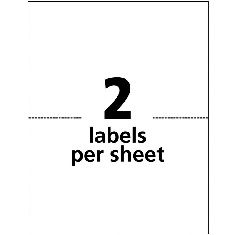 Avery Bulk Shipping Labels, 5-1/2 x 8-1/2 Inches, White, Pack of 500, 2 of 4