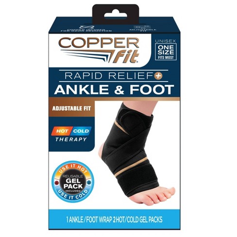 Copper Compression Ankle Brace w/ Straps