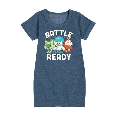 - Pokémon - Battle Ready Graphic Short Sleeve Fleece Dress