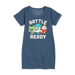 - Pokémon - Battle Ready Graphic Short Sleeve Fleece Dress - 1 of 3