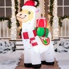 Joyfy 6 FT Christmas Llama Inflatable Decoration with Built-in LEDs, Blow Up Inflatables for Christmas Party Indoor, Outdoor, Yard, Garden, Lawn Decor - 4 of 4