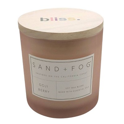 25oz Goji Berry Scented 3-Wick Candle - Sand + Fog