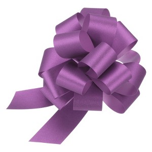 Unique Bargains Personalized Sparkly Gift Wrapping Large Pull Bows for Wedding Baskets 5 Pcs - 1 of 4