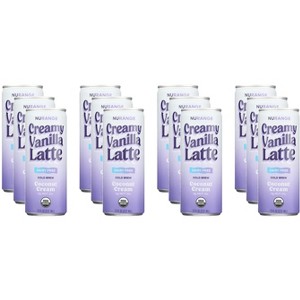 Nurange Organic Dairy Free Creamy Vanilla Latte Cold Brew - Case of 12 - 7.5 fl oz - 1 of 2